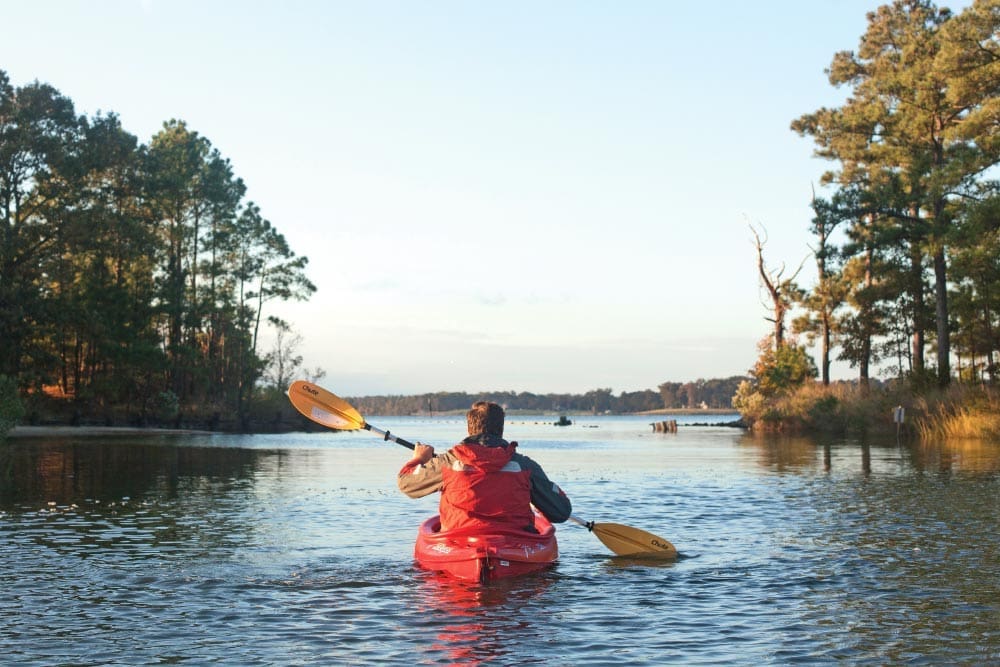 fall kayaking